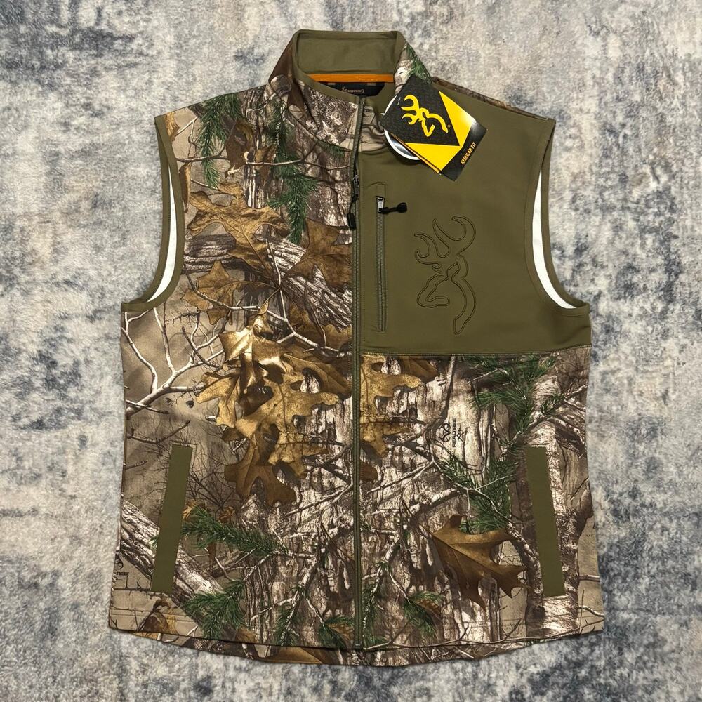 NWT Browning Mercury Softshell Vest Mens Large L Realtree Xtra Camo Hunting